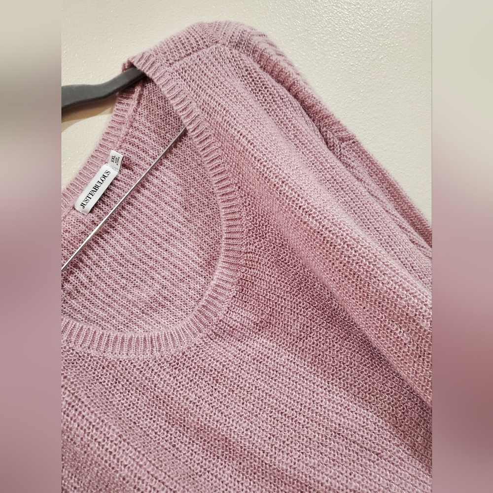 JustFab lavender pull over sweater
